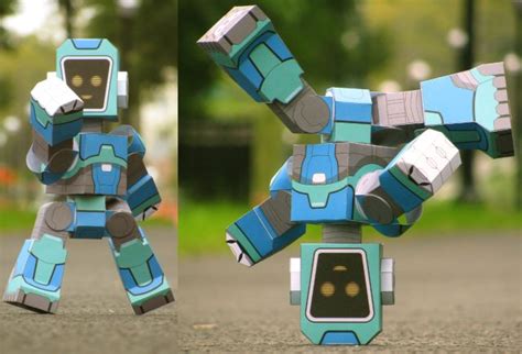 Poseable Robot Paper Toy