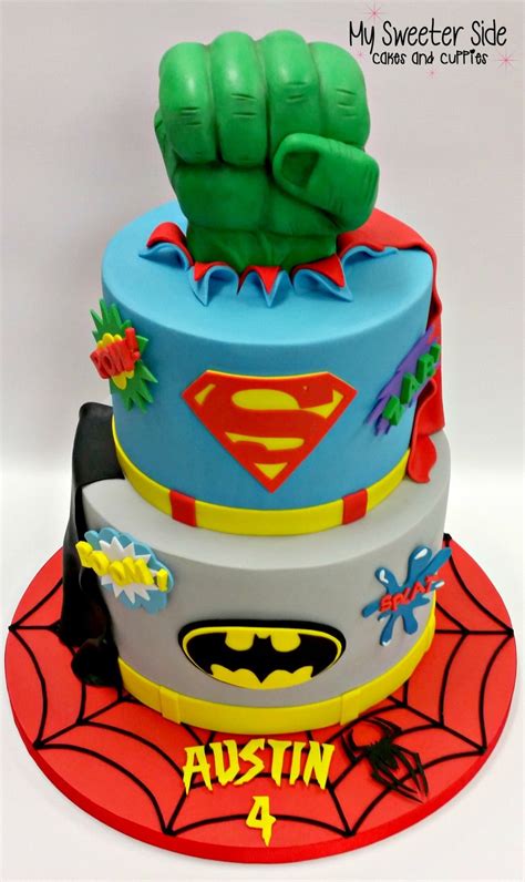 Best 25 superhero birthday cake ideas on pinterest 15. Superhero Cake - CakeCentral.com