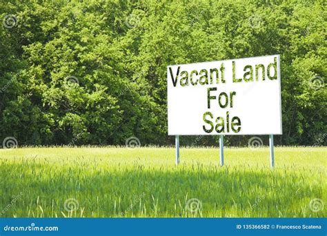 Advertising Billboard Immersed In A Rural Scene With Vacant Land For