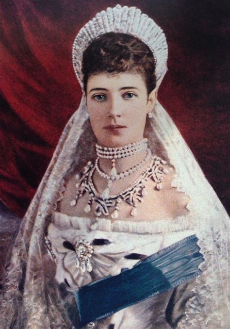 Empress Marie Feodorovna Wearing A Splendid Pearl And Diamond Parure