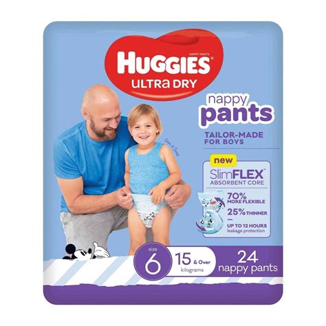 Huggies Nappies Pants Junior Boy 24 Pack