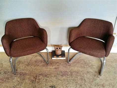 Vintage Ground Pair Of Amazing Mid Century Chairs