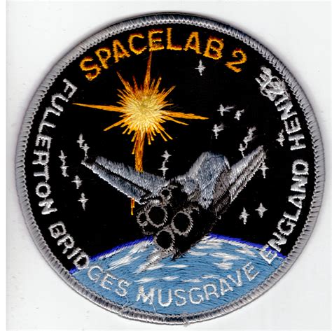Nasa Challenger Misson 8 Spacelab 2 Sts 51 F Patch Imili