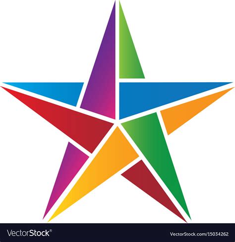 Colorful Star Image Royalty Free Vector Image Vectorstock