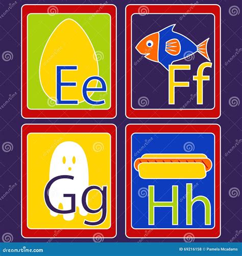 Alphabet Cards Funny Animals Letters Educational Children Cards Kids