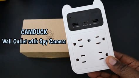 Camduck Hidden Camera Wall Outlet Unboxing And Demo Youtube