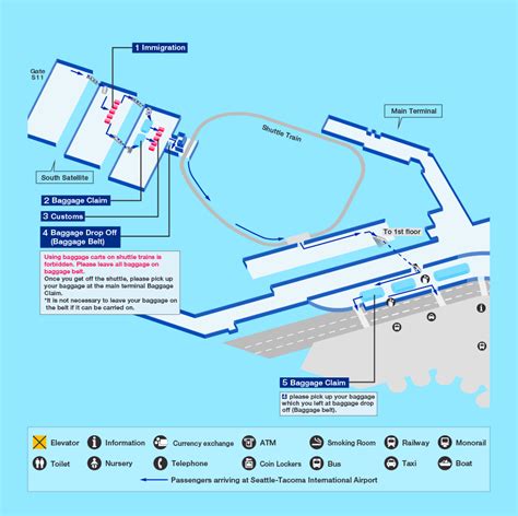Seattle Airport Terminal Map