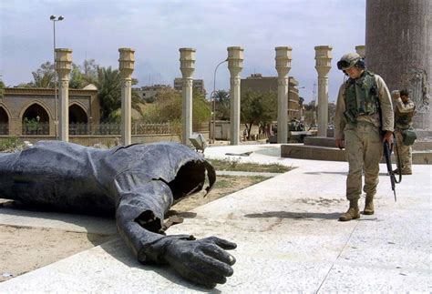 15 Years Ago Iraqis Rejoiced By Toppling Saddam Statue Abc News