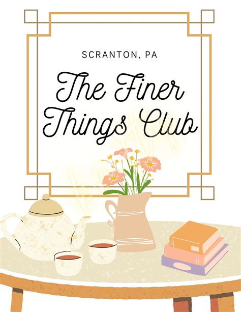 the finer things club poster the office digital print etsy