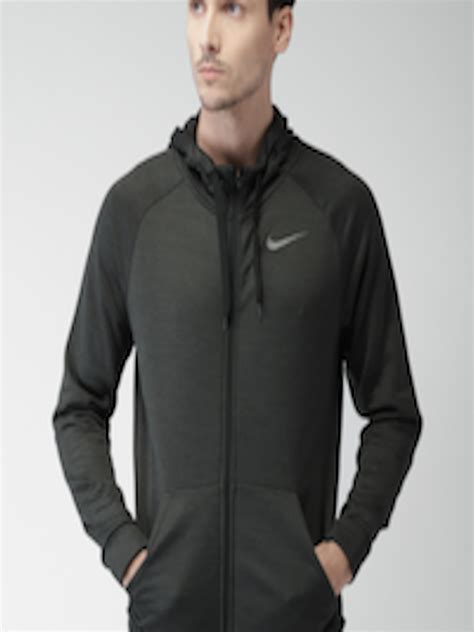 Buy Nike Men Grey As M Nk Dry Hoodie Fz Fleece Solid Sporty Jacket