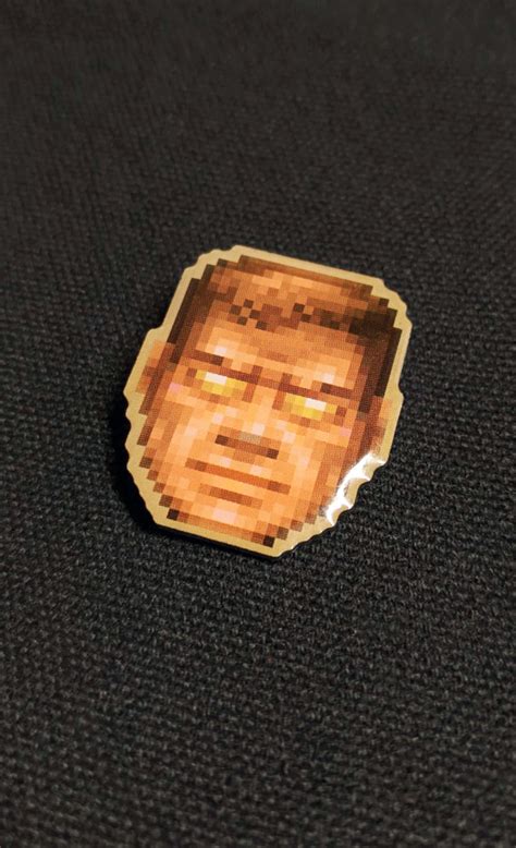 Doom God Mode Enamel Pin Insert Coin Clothing