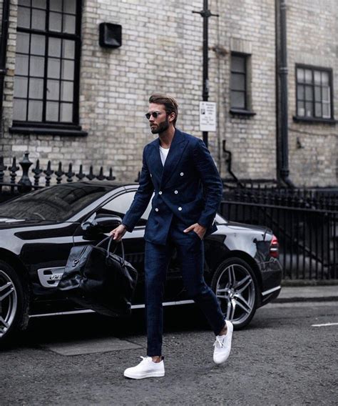 10 Ways To Team Up Suits With Sneakers Suits And Sneakers Double