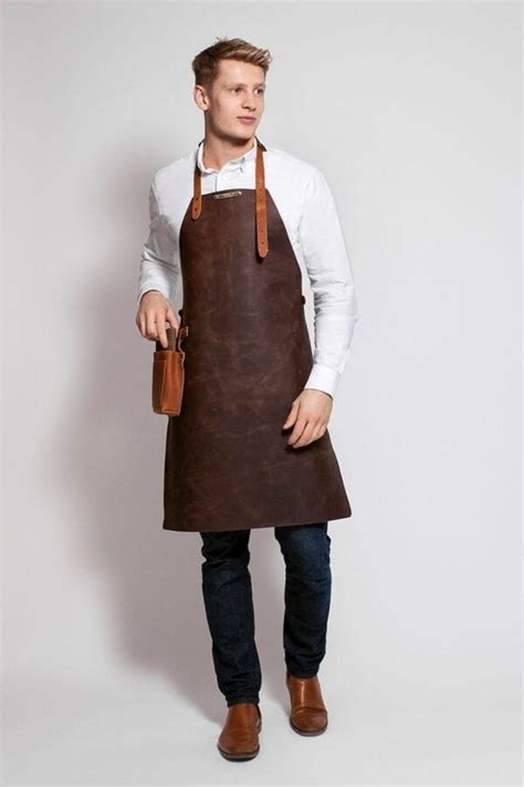 Classic Leather Apron Rustic Leather Stalwart Crafts Uk