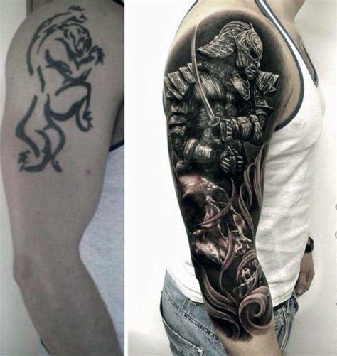 60 Tattoo Cover Up Ideas For Men Before And After Designs