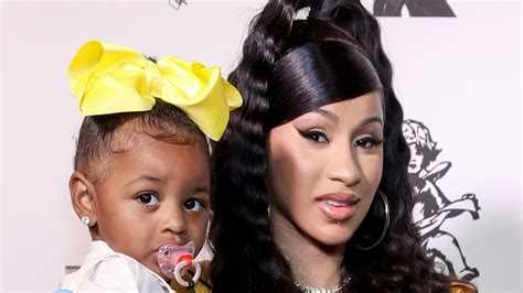 Cardi Bs Daughter Kulture Created A Beautiful Abstract Makeup Look For Her See Photos Allure