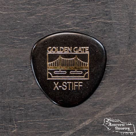 Golden Gate Mp 123 Rounded Triangle Deluxe Flat Pick Extra Stiff 688382048409
