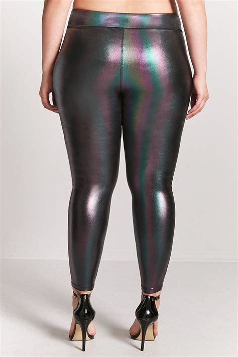 Product Name Plus Size Oil Slick Leggings Category Plus Size Main