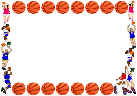 Basketball Themed Lined Paper And Pageborder Teaching Resources