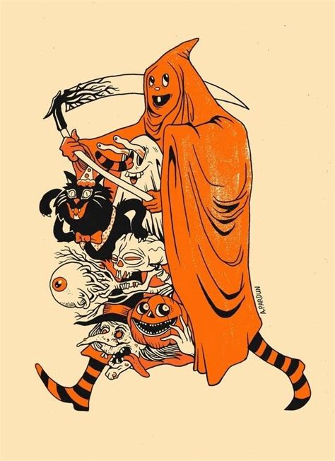 Vintage Halloween 🎃 Well This Isunusual Vintage Halloween Art