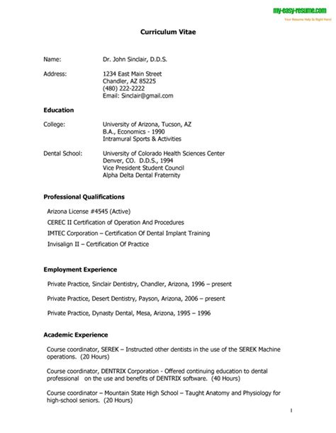 The curriculum vitae, also known as a cv or vita · provided job shadowing and training opportunities to assist new hires in adjusting to the pace of. CV Sample | Fotolip.com Rich image and wallpaper