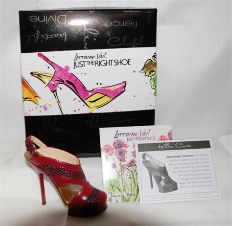 just the right shoe by lorraine vail shoe miniature killer curve j091203 and coa ebay