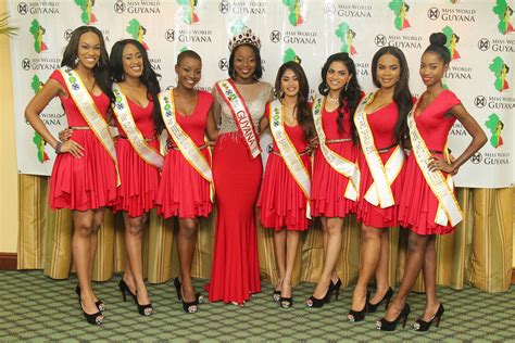 The Miss World Guyana Contestants Sashed Stabroek News