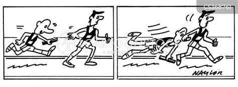 Relay Race Cartoons And Comics Funny Pictures From Cartoonstock