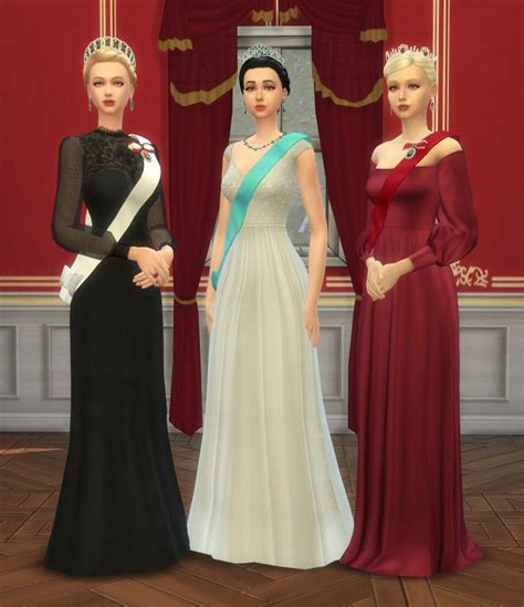 Sash Recolour Sims 4 Dresses Sims 4 Mods Clothes Royal Clothes