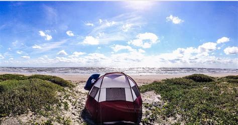 Beach Camping Texas