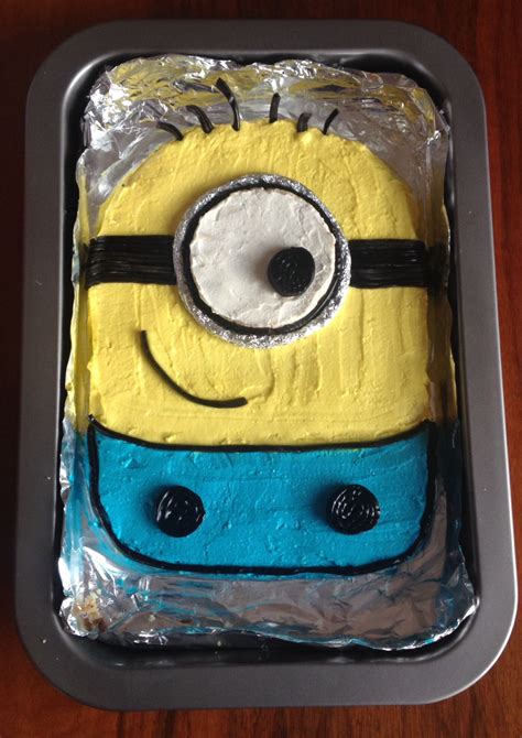 My oldest son is now 6 years old! Minion Cake | Boy birthday cake, Minion cake, Cake