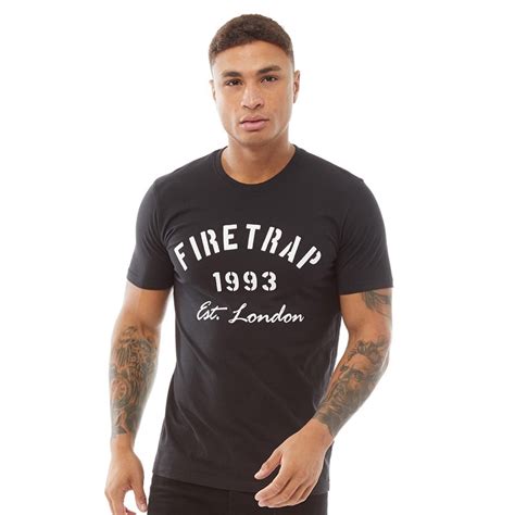 Buy Firetrap Mens Urban T Shirt Black