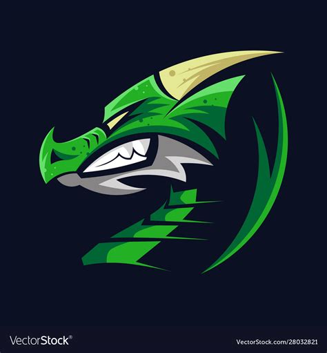 Dragon Sport Gaming Mascot Logo Template Vector Image