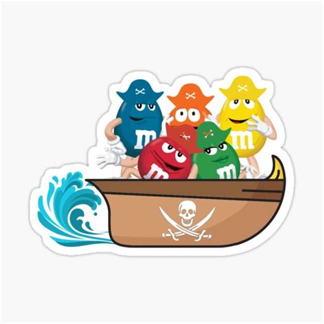 Mandm On The Ship Character Collection Sticker For Sale By Nimxl