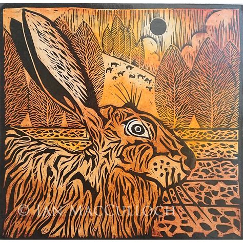 dusk hare by ian macculloch at the jardine gallery