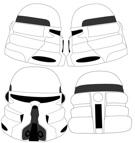 Clone Airborne Helmet Template Star Wars Helmet Star Wars Pictures