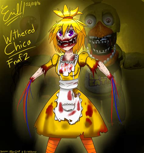 Fnaf 2 Withered Chica Fan Art By Emil Inze On Deviantart