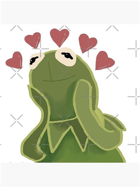 Kermit The Frog In Love Meme Poster For Sale By Lindatrinh6424