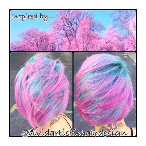 Cotton Candy Hair Liked On Polyvore Featuring Accessories And Hair