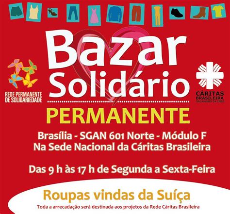 Bazar Solidário da Cáritas Brasileira agora é permanente