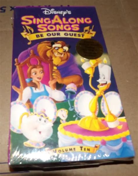 DISNEY S SING ALONG Songs Be Our Guest VHS 1992 Volume 10 EUR 4 40