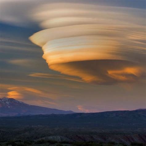 Lenticular Clouds • A Lenticular Cloud Is A Lens Shaped Cloud That