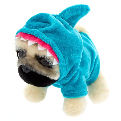 Doug The Pug© Small Shark Plush Toy Turquoise Claires Us