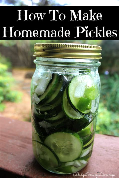 How To Make Homemade Pickles - Budget Savvy Diva