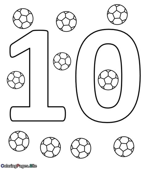 The Number Ten Online Coloring Page Coloring Pages Online