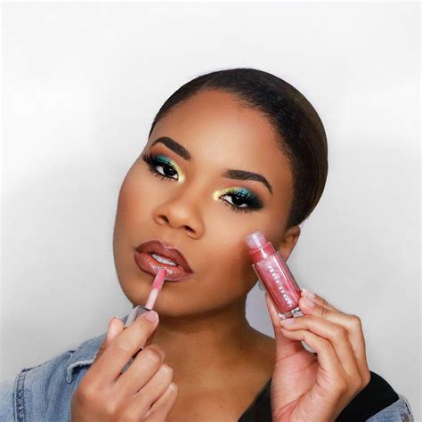FENTY BEAUTY GLOSS BOMB FU$$Y | Full coverage makeup, Full coverage makeup tutorial, Fenty beauty