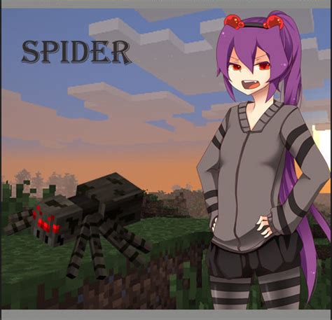 Minecraft Cave Spider Anime Girl