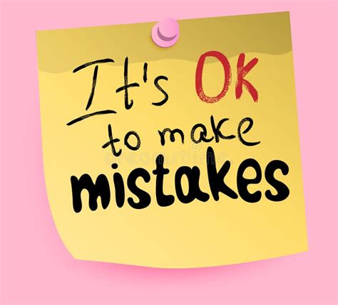 It`s Ok To Make Mistakes Vector Quote Stock Vector Illustration Of Word Grunge 133095353
