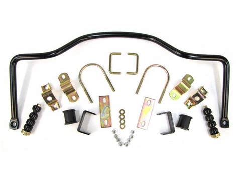Sway Bar Kit Rear Inch Black Incl Attaching Hardware M A
