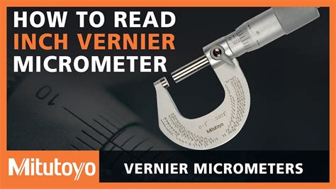 How To Read A Mitutoyo Inch Vernier Micrometer Youtube