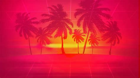 Retrowave Palm Wallpapers Wallpaper Cave